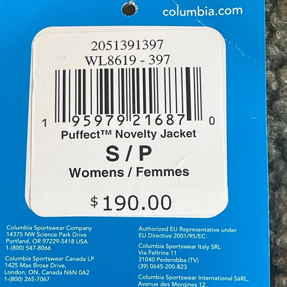 NWT COLUMBIA PUFFECT SHERPA BOMBER JACKET MSRP $190 OLIVE GREEN - Picture 17 of 17